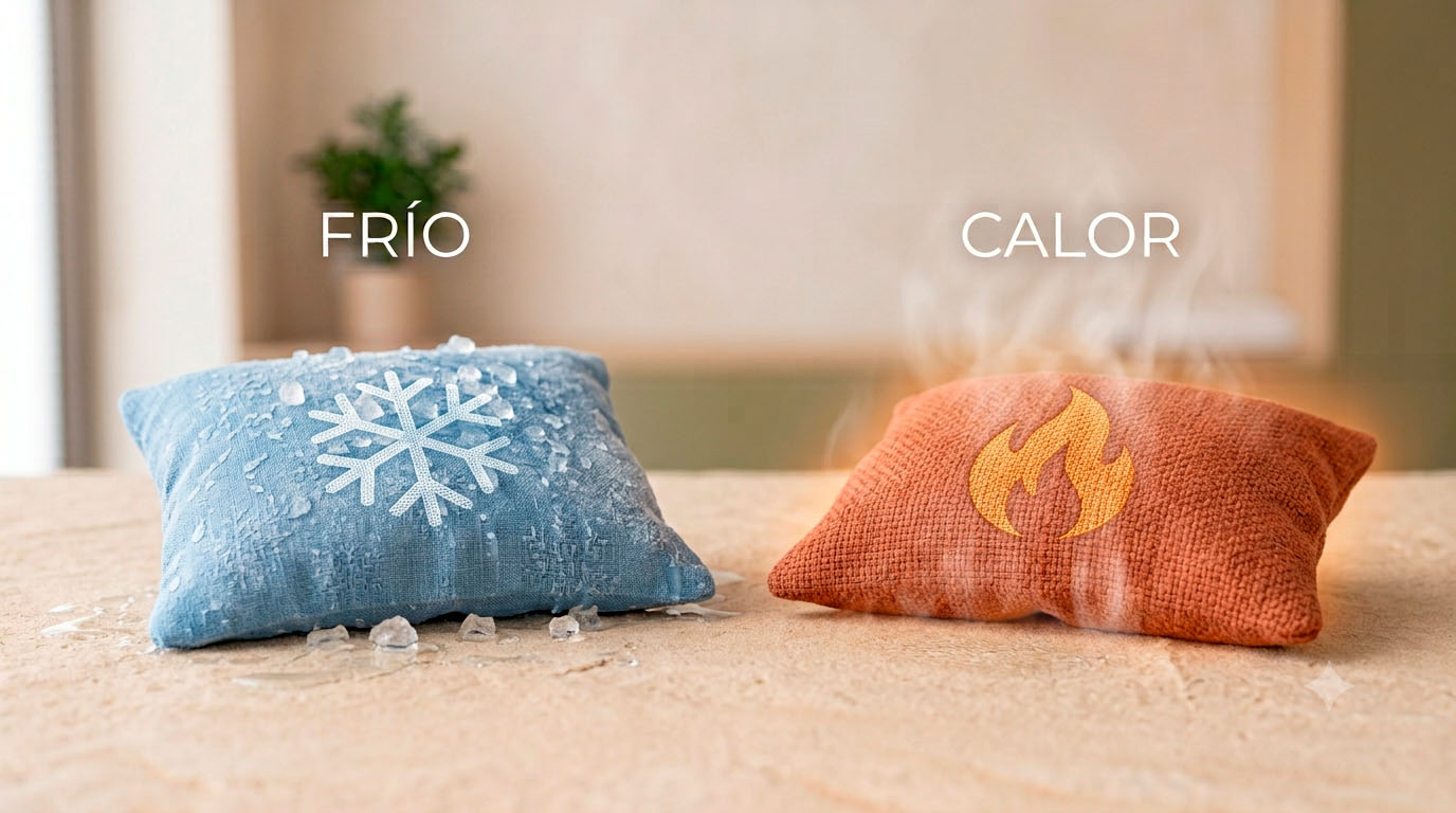 aplicar frío o aplicar calor en lesiones